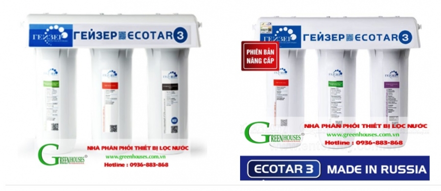 Máy lọc nước Nano Geyser Ecotar 3 nhập khẩu từ Nga